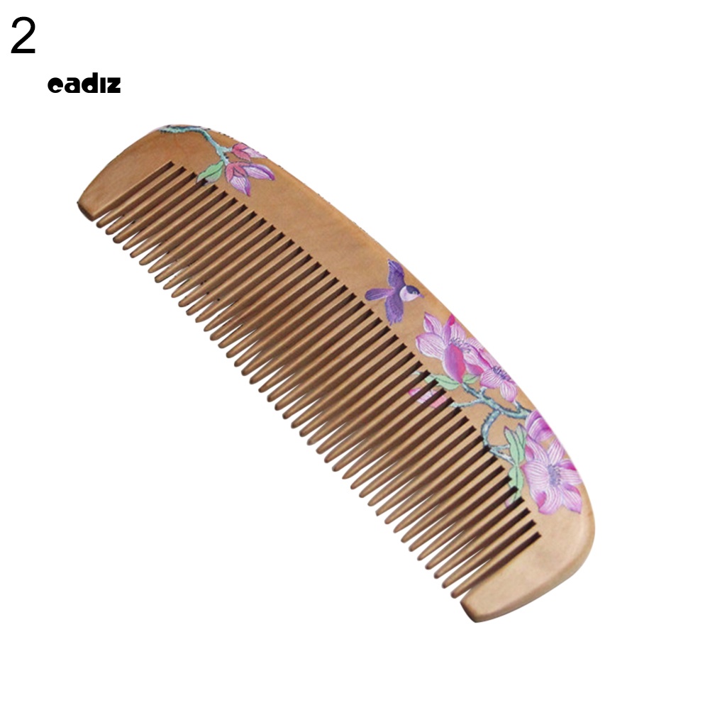 Lược Gỗ Đào Chải Tóc Mát Xa Da Đầu Chống Tĩnh Điện