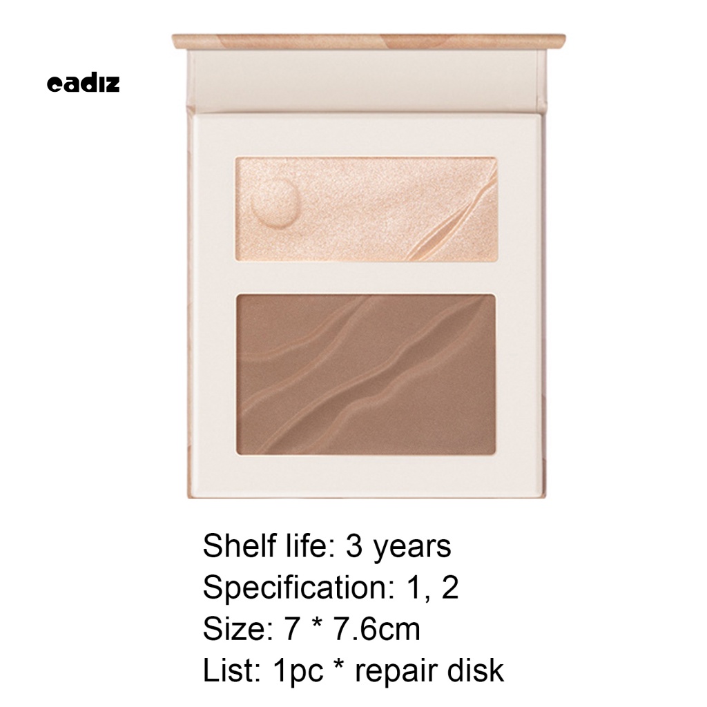 Bảng Phấn Bắt Sáng CADI Lâu Trôi Kết Cấu Mịn Màng Dành Cho Trang Điểm Mặt Tại Nhà