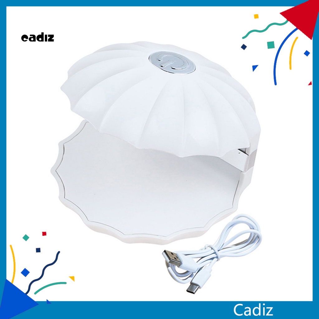 1 Bộ Đèn Hong Khô Móng Tay Nhanh Chóng Hình Vỏ Sò Kèm Sạc USB Tiện Dụng Cho Gia Đình