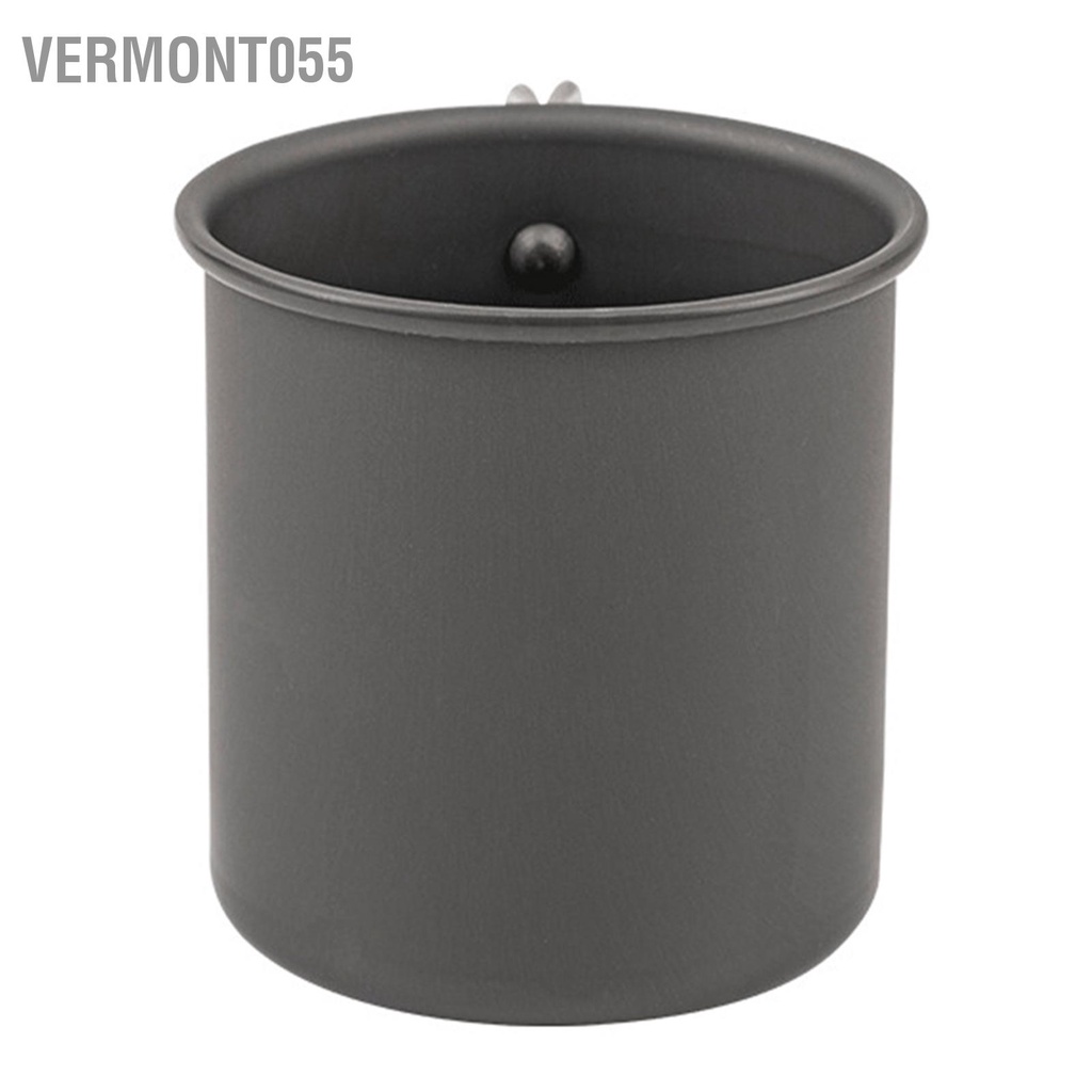 Vermont055 Cốc cắm trại hợp kim nhôm có tay cầm gấp cốc di động ngoài trời để đi bộ đường dài câu cá