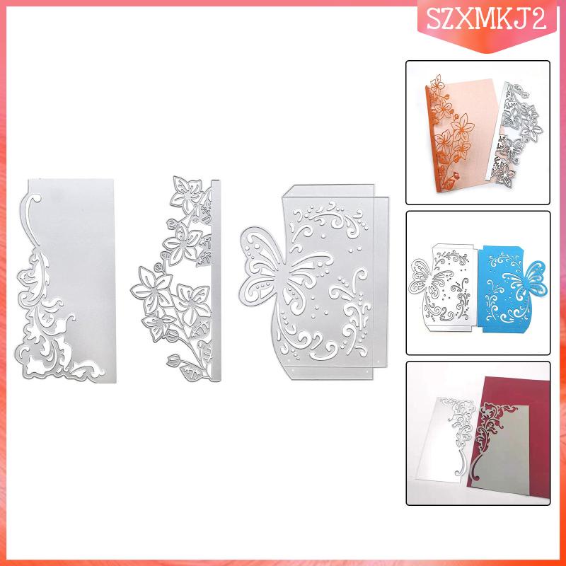 Set 3 Khuôn Cắt Giấy Dập Nổi Họa Tiết Dùng Để Trang Trí Tiệc Năm Mới