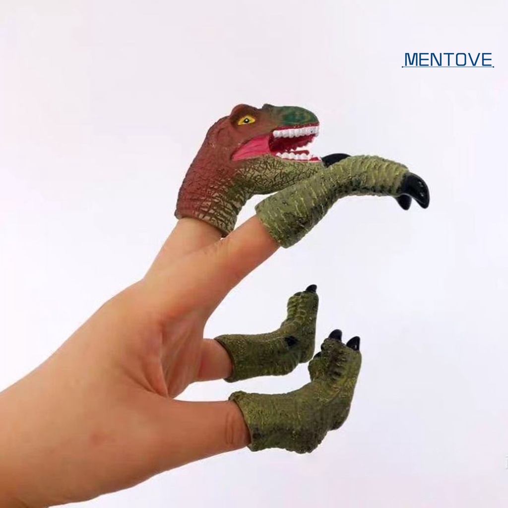 [MT] Đồ Chơi Con Rối Ngón Tay Hình Khủng Long Bằng Vinyl Kết Cấu Thoải Mái Vui Nhộn Dùng Làm Quà Tặng