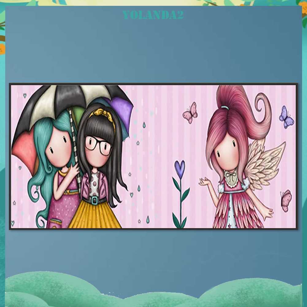 Tranh Đính Đá Kim Cương Toàn Bộ 5D DIY Hình Búp Bê