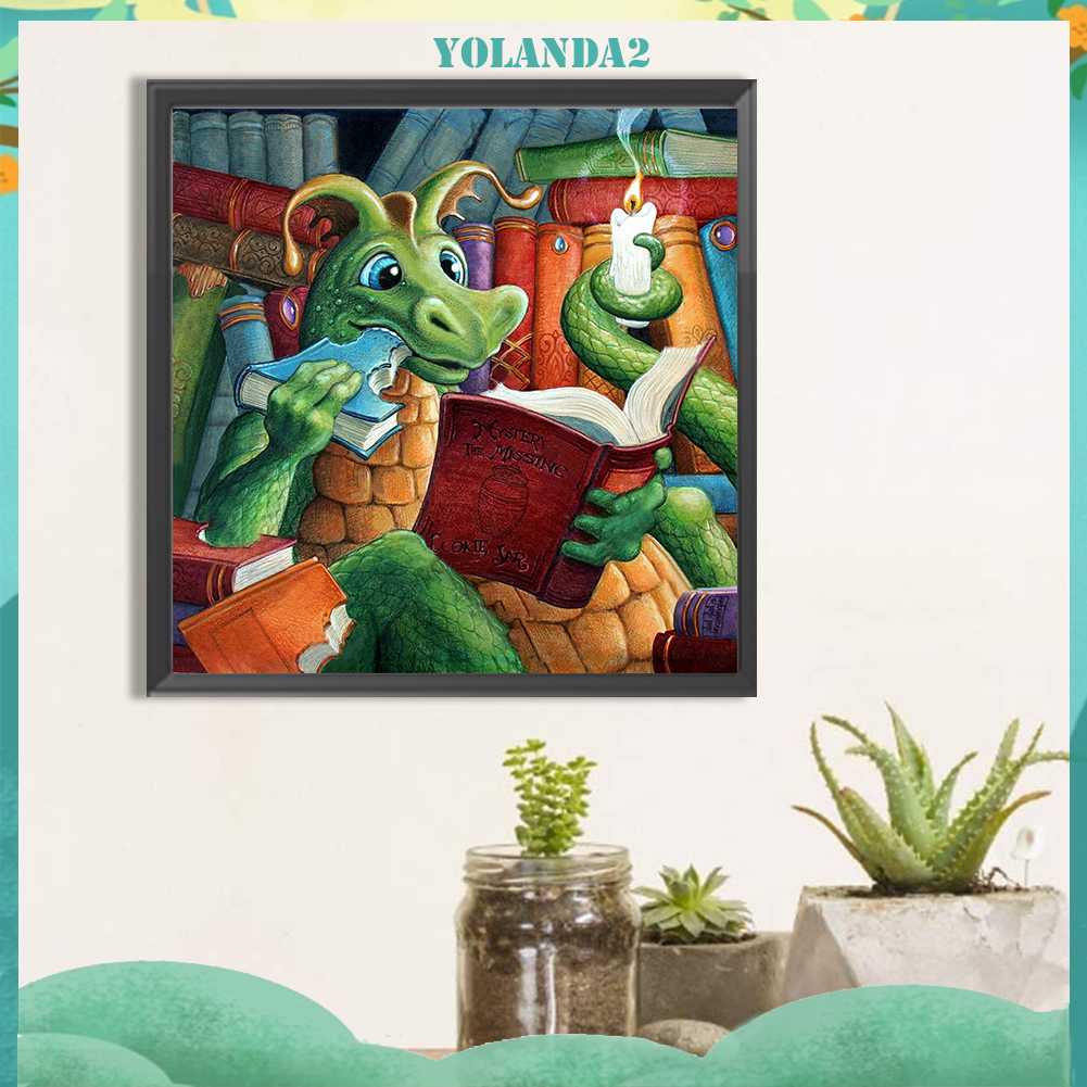 Tranh Đính Đá Kim Cương Toàn Bộ 5D DIY Hình Vẽ Khủng Long