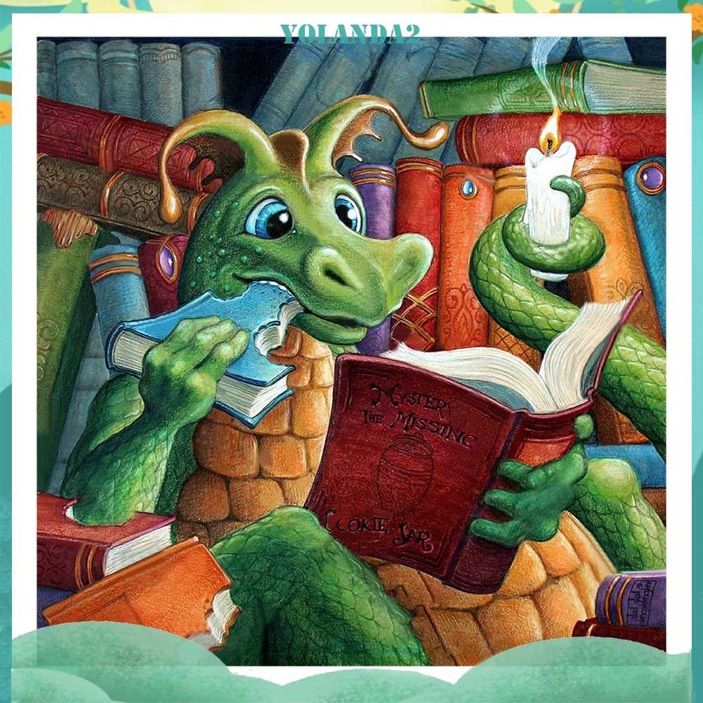 Tranh Đính Đá Kim Cương Toàn Bộ 5D DIY Hình Vẽ Khủng Long