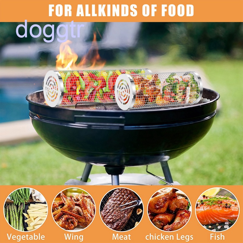 Vỉ Nướng BBQ Bằng Thép Không Gỉ Hình Tròn Tiện Dụng