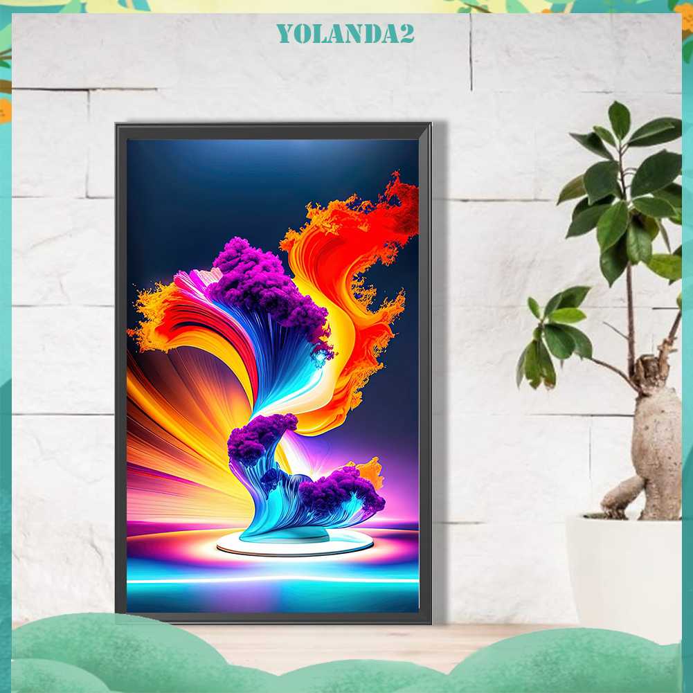 Tranh Đính Đá Kim Cương Toàn Bộ 5D DIY Hình Vẽ Trừu Tượng Trang Trí Nhà Cửa