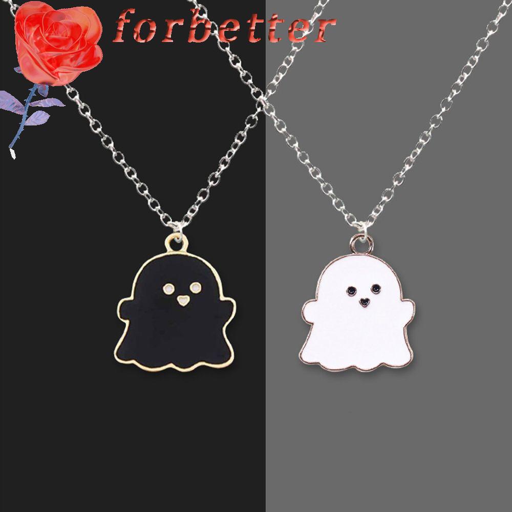 Vòng cổ Mặt Hình Ma Hoạt Hình Đơn Giản Độc Đáo Cho Cặp Đôi