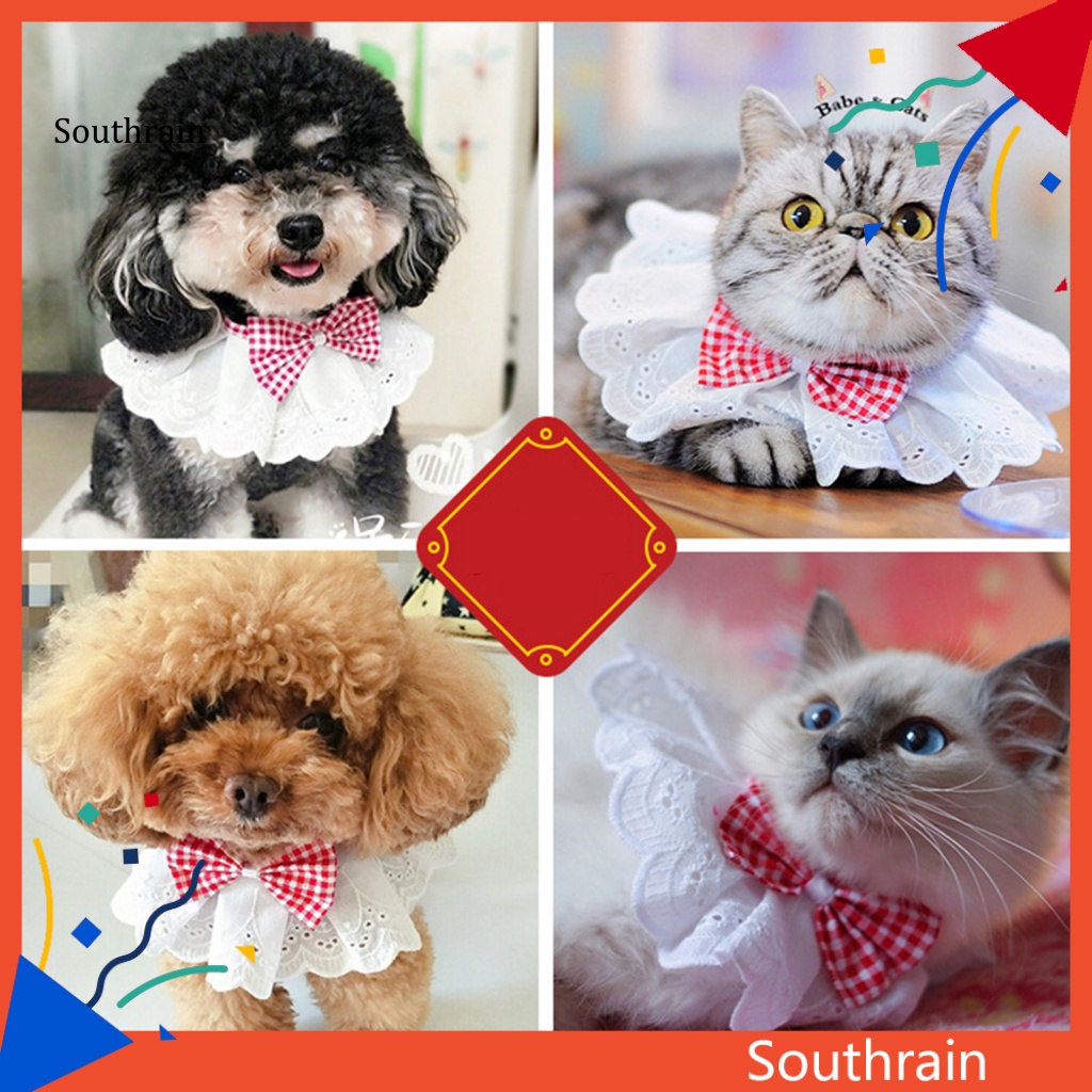 Vòng Cổ Thắt Nơ Có Thể Điều Chỉnh Dành Cho Thú Cưng