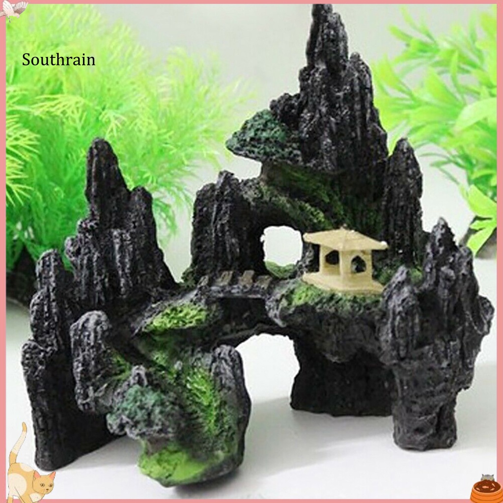 Hòn Non Bộ Trang Trí Bể Cá Bằng Nhựa Resin An Toàn