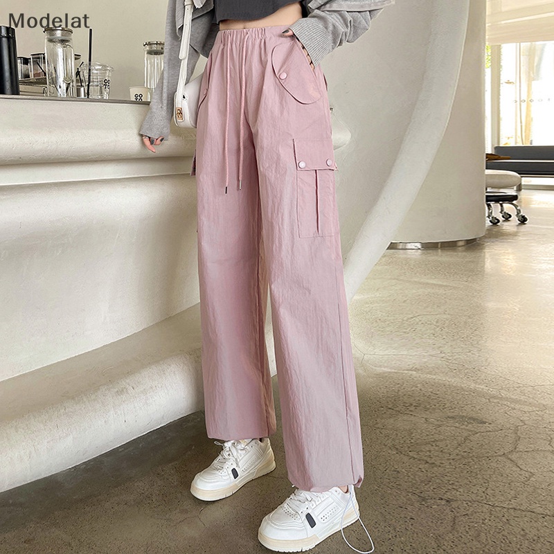 Mfc Quần Túi Hộp Ống Rộng Lưng Cao Thời Trang Mỹ Y2k WTD