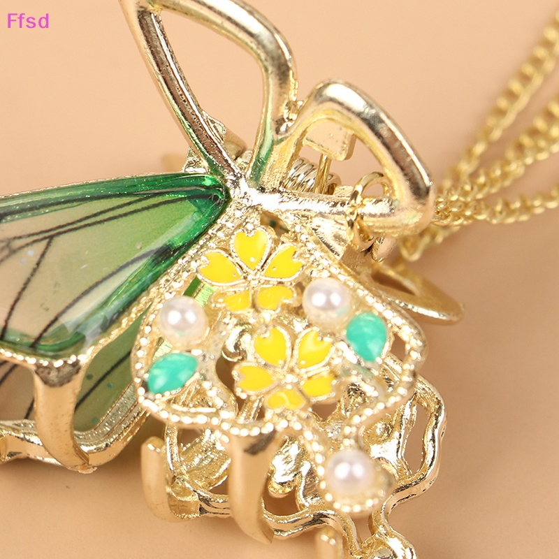{Ffsd} Kẹp Tóc Cá Mập / Bướm Pha Lê Lấp Lánh Chất Lượng Cao Cho Nữ * Bán Chạy