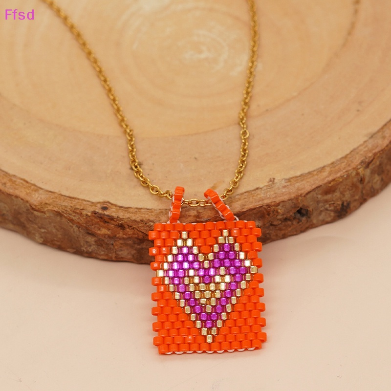 Vòng cổ Miyuki Mặt Thánh Giá Bằng Thép Không Gỉ Mạ Vàng Y2K Thời Trang Cho Nữ