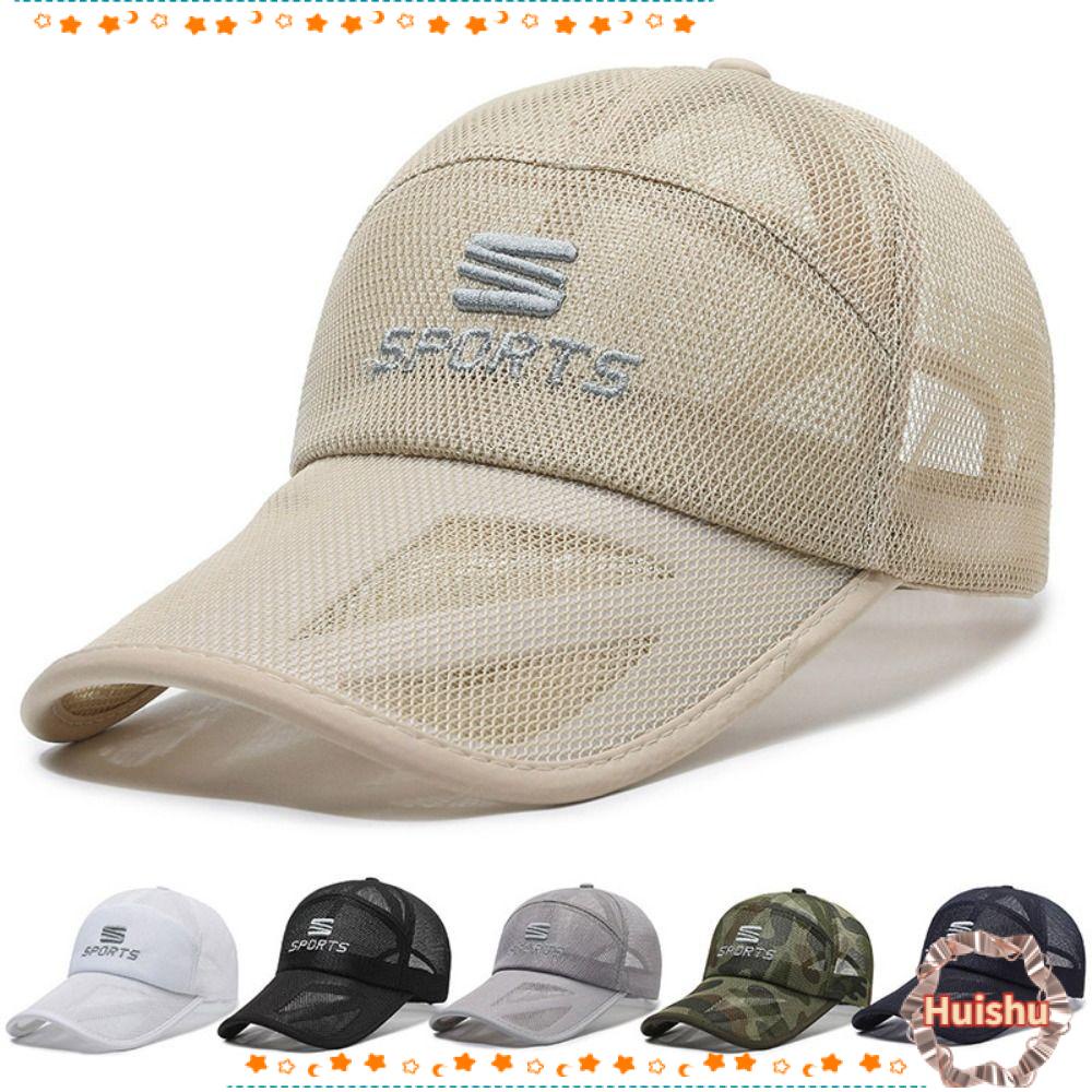 Mũ Lưỡi Trai Thể Thao Phối Lưới Thoáng Khí Nhanh Khô Thời Trang Cho Nam Và Nữ