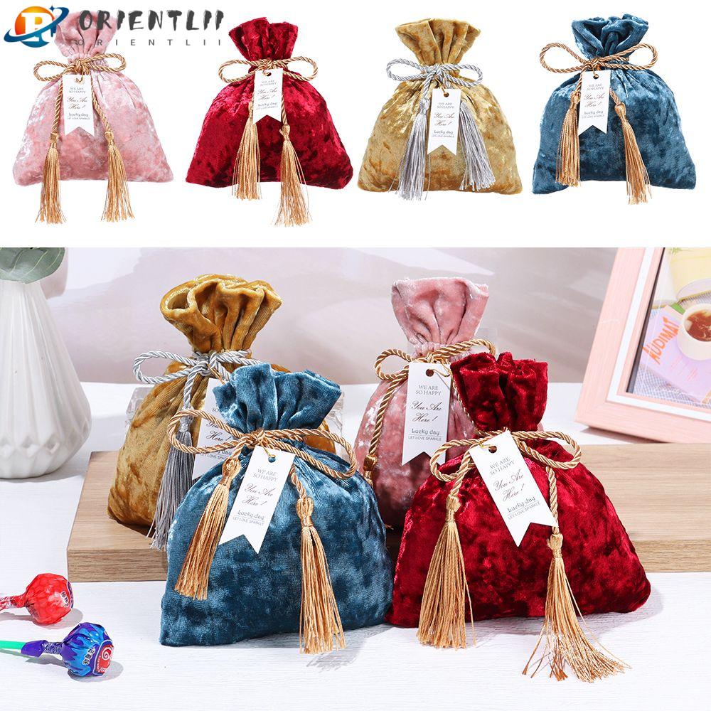 Túi Dây Rút Đựng Kẹo Trang Trí Tiệc Cưới Thời Trang