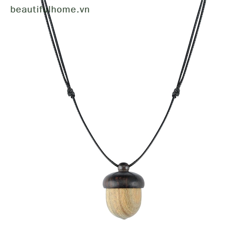 [beautifulhome] Mặt Vòng cổ Hình Quả Bắp Ngô Cổ Điển Bằng Gỗ Mun Có Thể Tháo Rời [beauty]