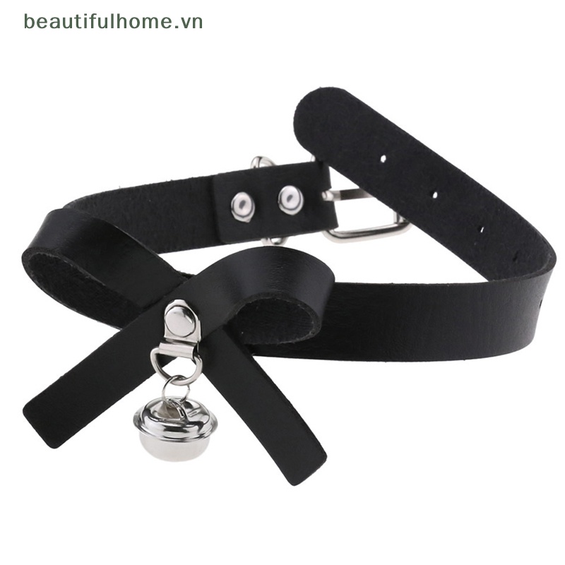 Vòng Cổ Choker Da Phong Cách Gothic Punk Cá Tính Cho Nam Nữ