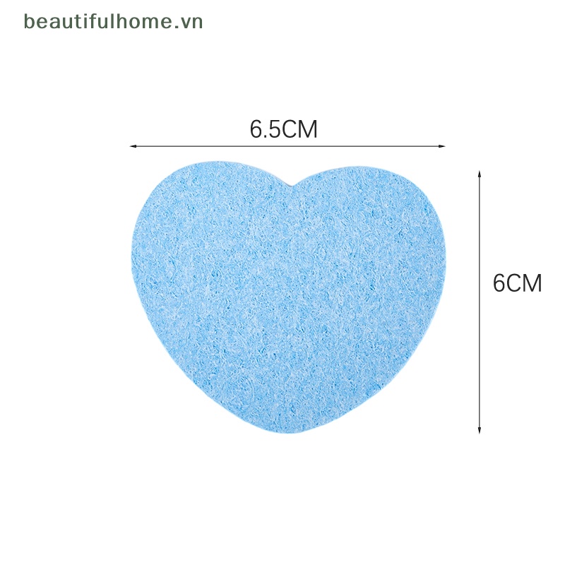 Bông Mút Trang Điểm Cotton Mềm Mại Hình Trái Tim