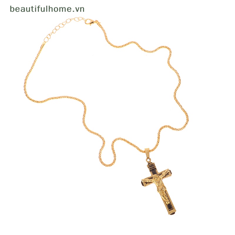 [beautifulhome] Mặt Dây Chuyền Hình Thánh Giá Thiết Kế Sáng Tạo Phong Cách Retro Giản Dị Làm Quà Tặng [beauty