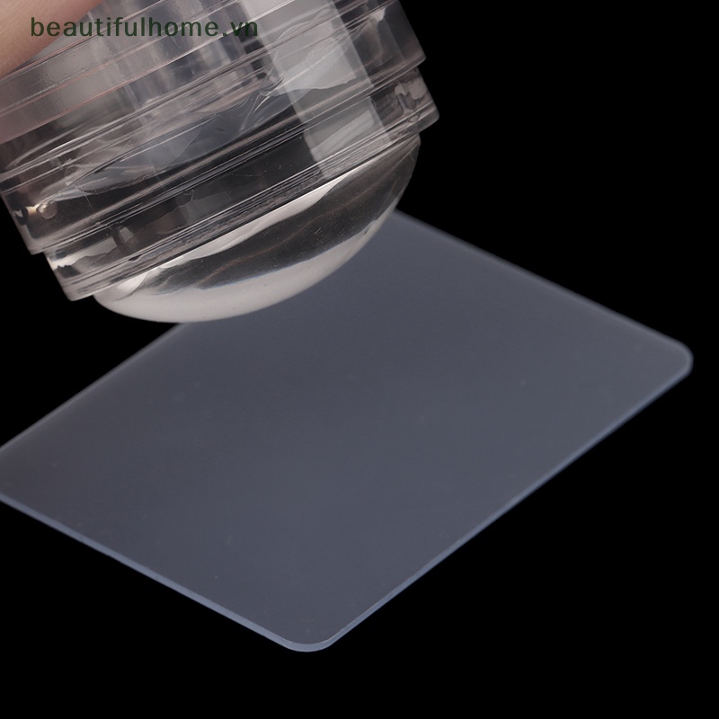 Bộ Dụng Cụ In Hình Móng Tay Trong Suốt Có Thể Xoay Được