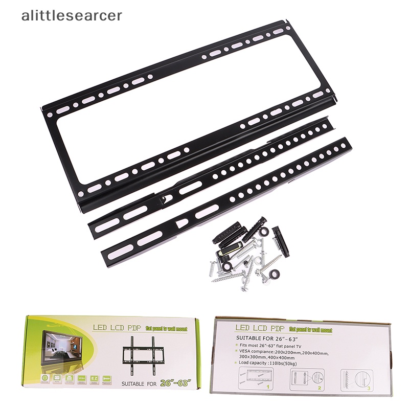 1 Bộ Giá Đỡ TV LED 26-63Inch Treo Tường Cố Định Kèm Vòng Đệm Ốc Vít