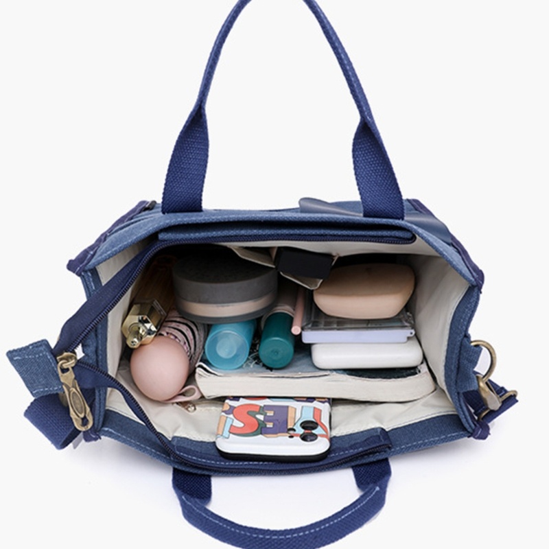 Túi vải Sức Chứa Lớn Màu Sắc Đơn Giản Cho Nữ