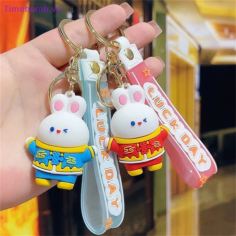 # Túi Đeo Chéo Thời Trang Hàn Cho Nữ # Móc Khóa Hình Thỏ Hoạt Hình Năm Mới Đáng Yêu