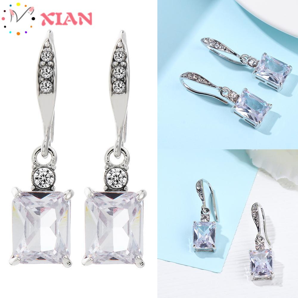 Khuyên Tai Dáng Dài Đính Đá Cubic Mới Cho Nữ