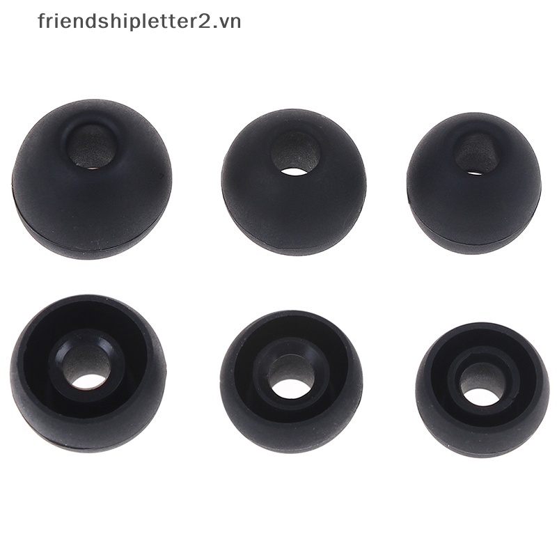 Set 6 Cặp Nút Cao Su silicone Bọc Đầu Tai Nghe Thông Dụng (S + M + L)