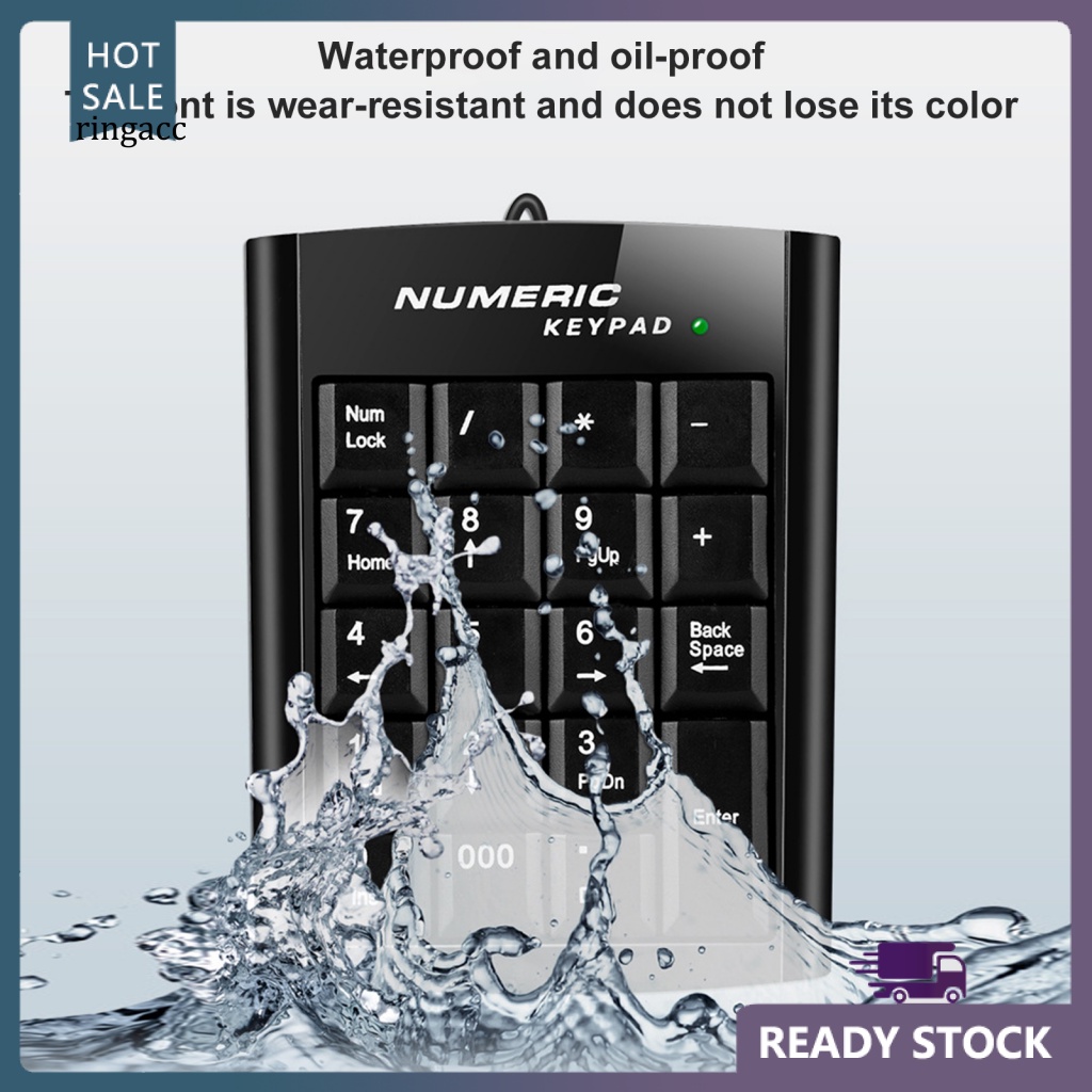 Bàn Phím Số Mini 19 Phím Có Dây Không Gây Tiếng Ồn Dùng Cho Văn Phòng