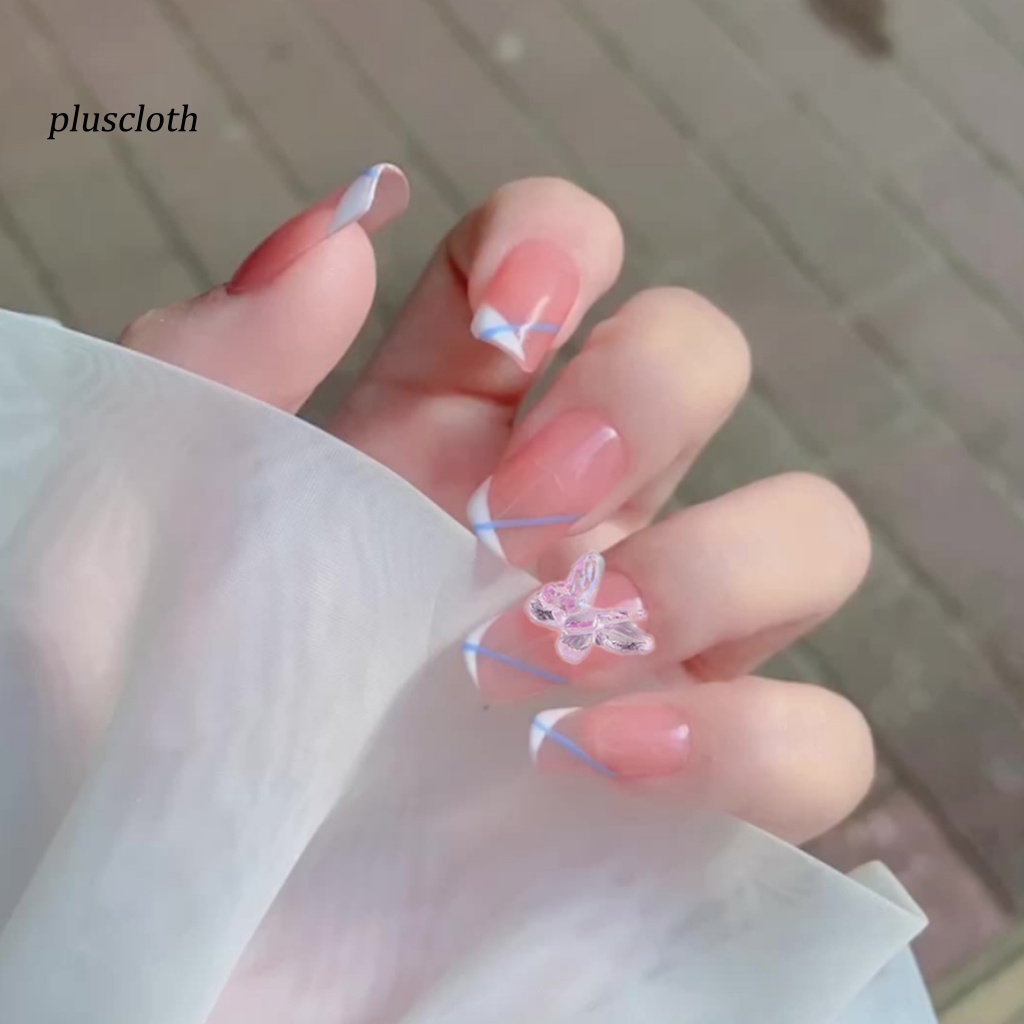 1 Túi Phụ Kiện Trang Trí Móng Tay Hình Bướm 3D Nhiều Màu Sắc