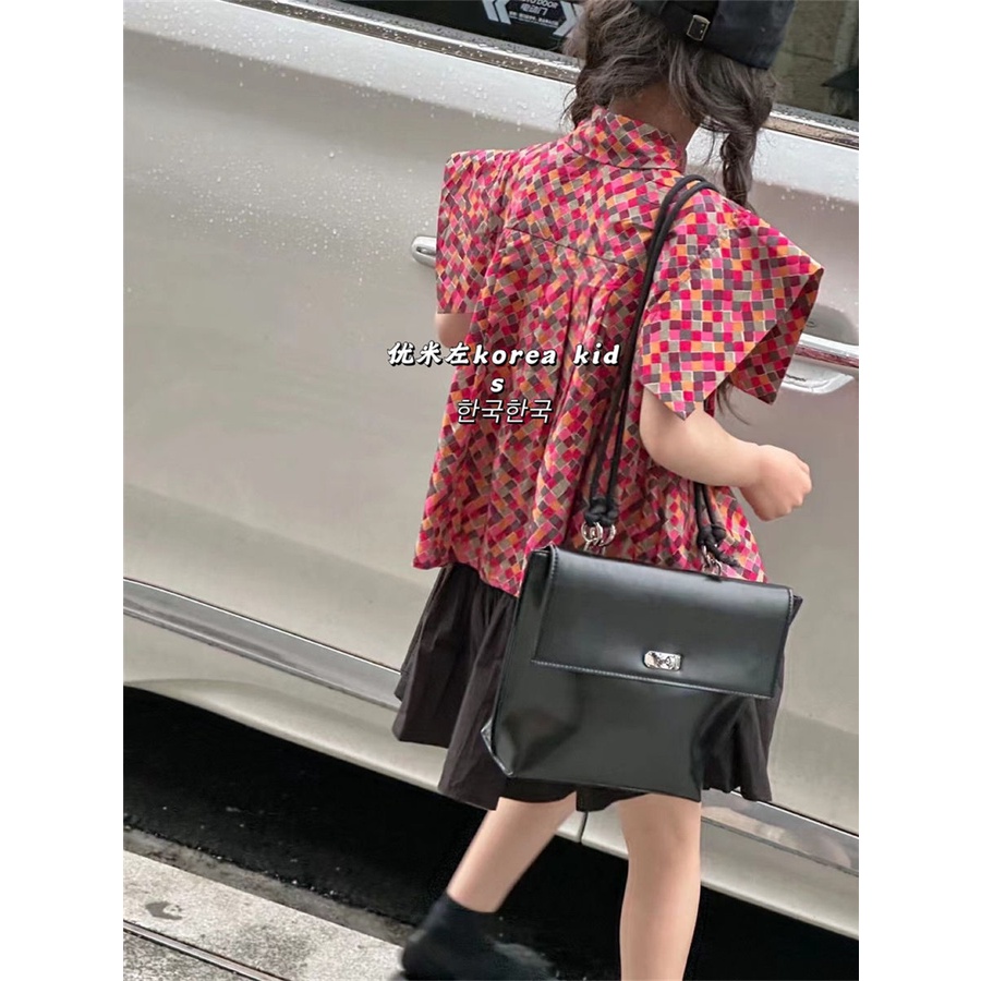 Áo Sơ Mi Tay Ngắn In Hoa Thời Trang Mùa Hè 2023 Mới Cho Bé Gái