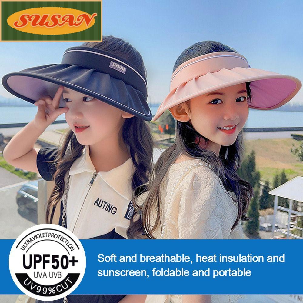 Mũ Rộng Vành Chống Nắng / Tia UV Thiết Kế Hở Chóp Thời Trang Cho Bé