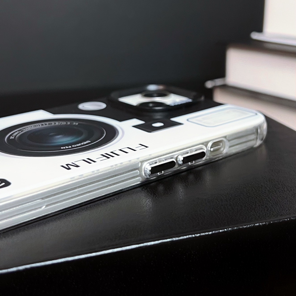 Ốp Điện Thoại TPU Silicone Mềm Trong Suốt Chống Sốc In Hình Máy Ảnh Cổ Điển Cho iPhone 14 Plus 13 12 11 Pro Max