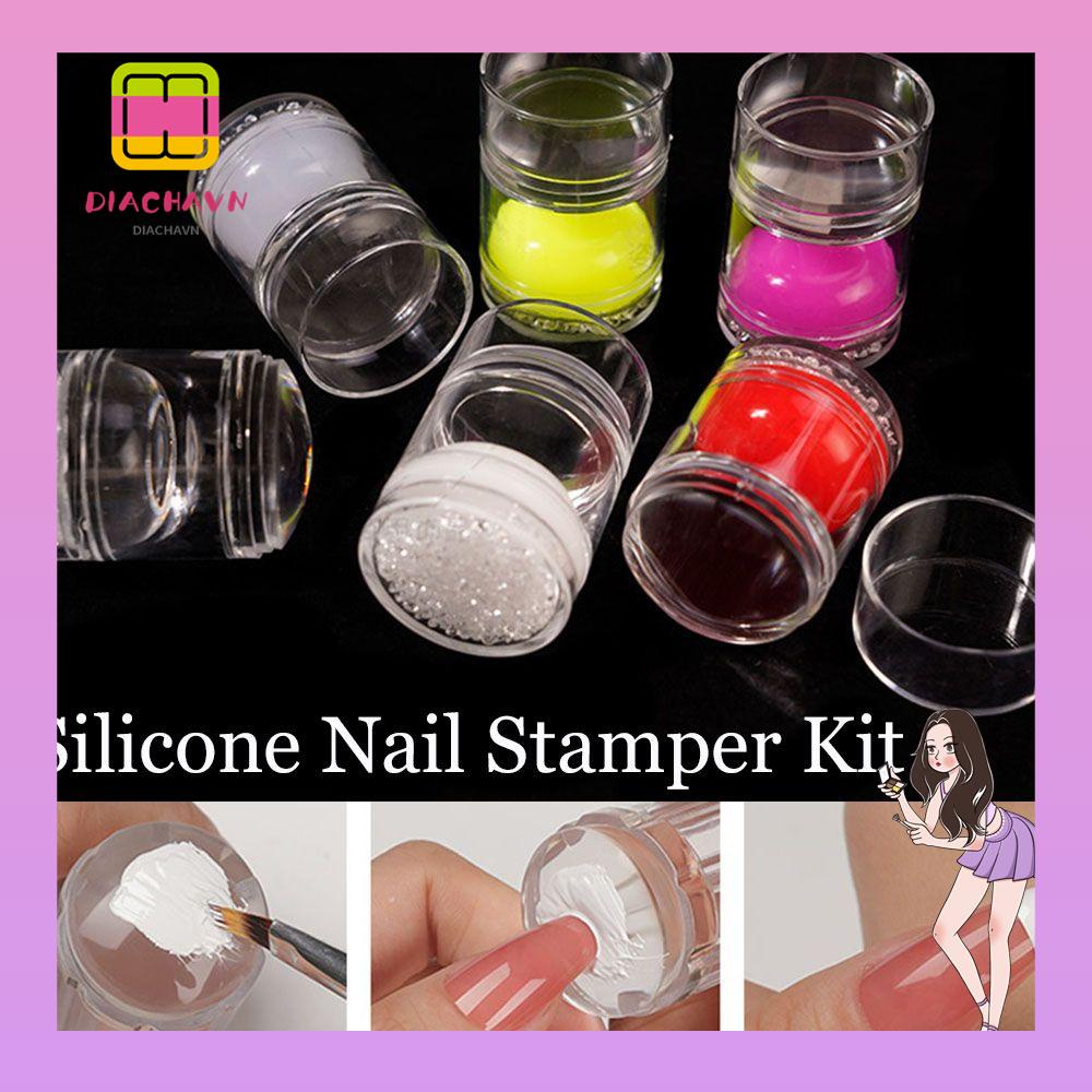 Bộ Dụng Cụ In Hình Móng Tay Bằng Silicone DIY