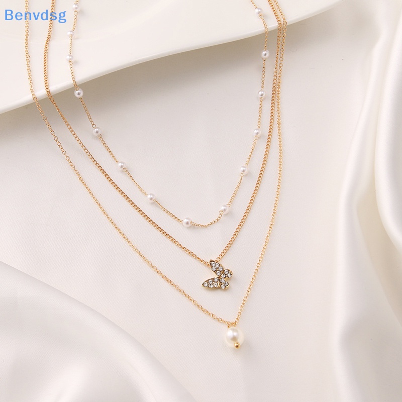 Benvdsg > Vòng Cổ Choker Nhiều Lớp Mặt Hình Bướm Và Ngọc Trai Thanh Lịch Phụ Kiện Trang Sức Cho Nữ well