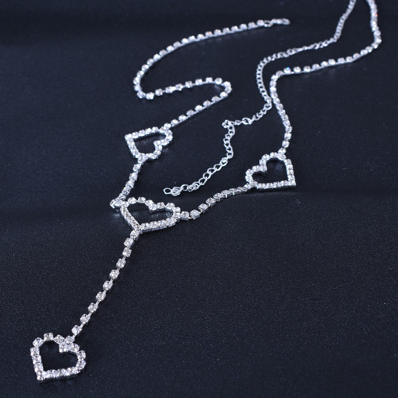 Phụ Kiện Thời Trang: Bikini Thắt Lưng Chuỗi Xích Hình Học Trái Tim Đính Đá Sáng Tạo