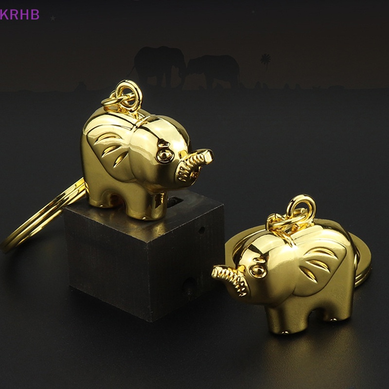 Móc Khóa Kim Loại Hình Voi Thời Trang Dành Cho Nam Mới