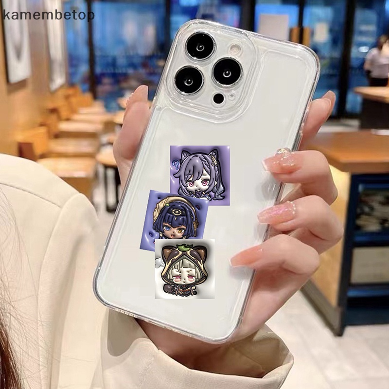 Bộ 62 Miếng Dán 3D Expand Genshin Va Chạm Cho Laptop Ghi Ta Ván Trượt