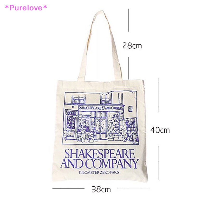 Túi Xách Vải Cotton In Họa Tiết Xinh Xắn Cho Nữ Mới