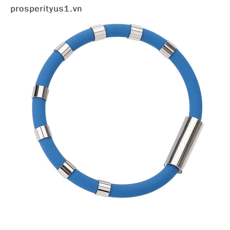 [prosperityus1] Vòng Đeo Tay Thể Thao Từ Tính Bằng Silicon Chống Tĩnh Điện Cho Nam Và Nữ