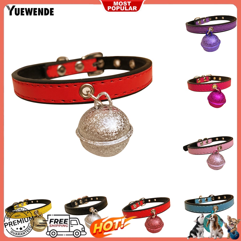 Vòng Cổ Giả Da Có Chuông Cho Thú Cưng