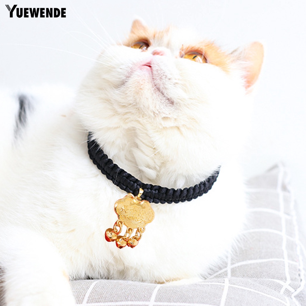 Yq.e Vòng Cổ Polyester Tinh Tế Khóa Chuông Chống Cắn Cho Thú Cưng Hàng Ngày