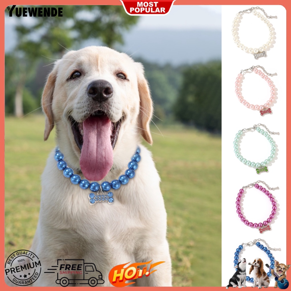 Vòng Cổ Ngọc Trai Bằng Nhựa Thân Thiện Với Môi Trường Cho Cún Cưng