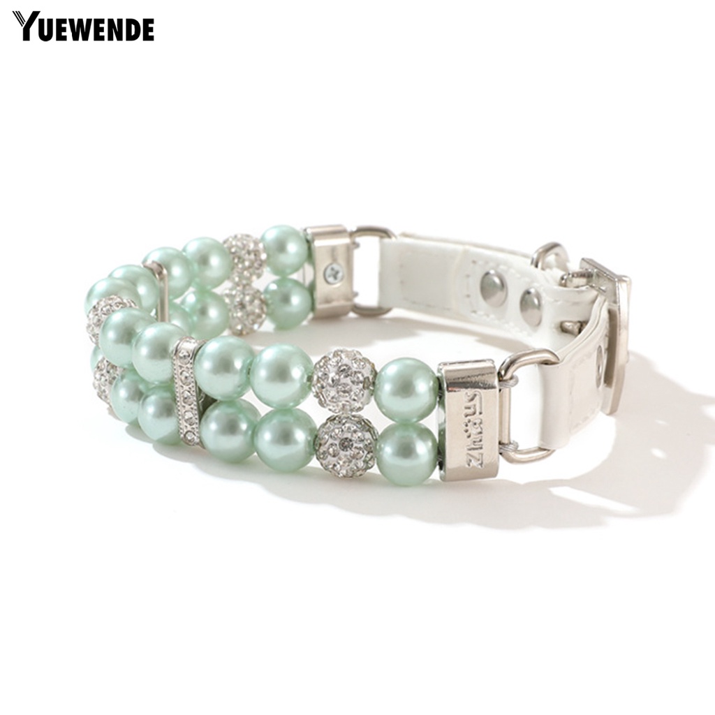 Vòng Cổ Ngọc Trai Bằng Nhựa Chống Mài Mòn Cho Thú Cưng