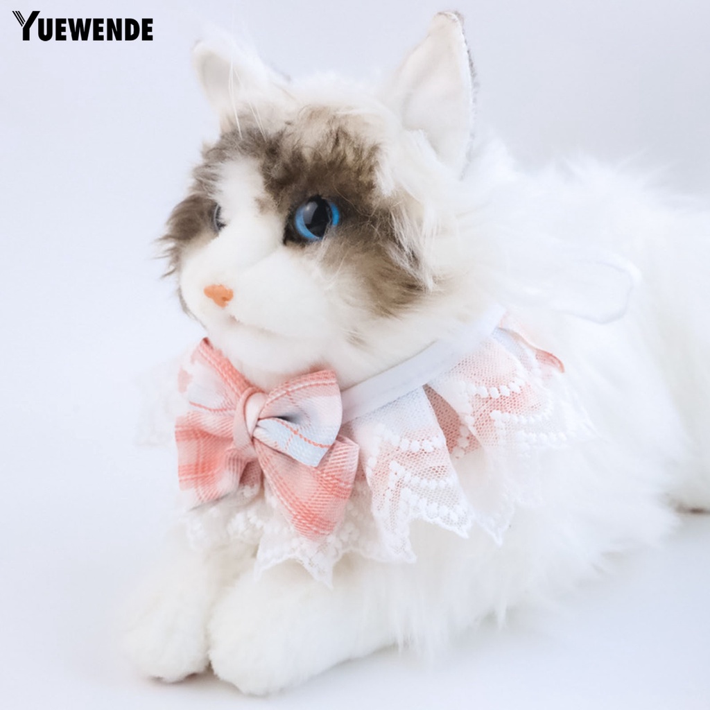 Yq.e Yếm Vải Cotton Trang Trí Nơ Thân Thiện Với Da Chống Mài Mòn Dễ Giặt Trang Trí Dành Cho Thú Cưng