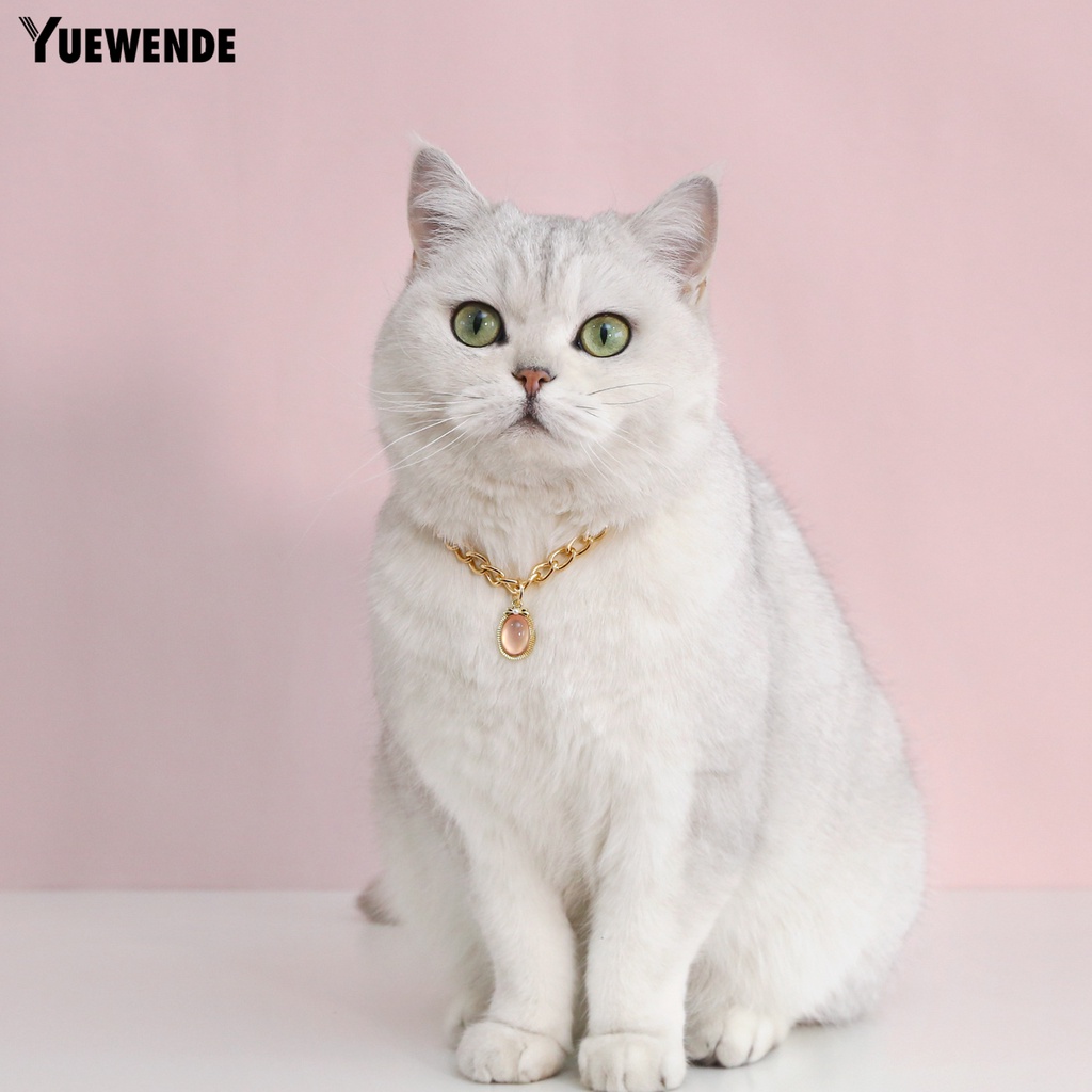 Vòng Cổ Đính Đá Quý Giả Thanh Lịch Bắt Mắt Dành Cho Thú Cưng YQ.E