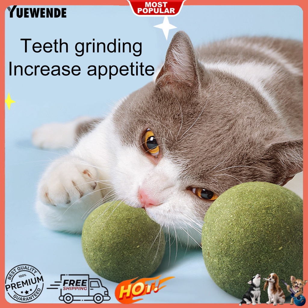 Yq.e Bóng Đồ Chơi Chất Liệu Tự Nhiên Bề Mặt Mịn Cỡ Lớn Làm Sạch Răng Cho Mèo Cưng
