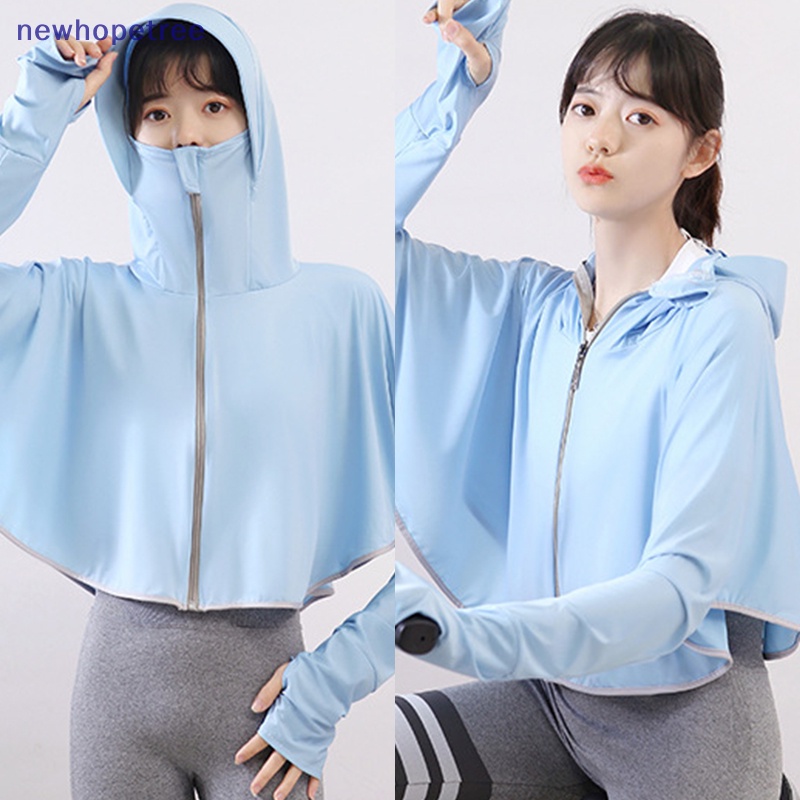 Áo Khoác Màu Trơn Bằng Lụa Mát Chống Tia UV Thời Trang Mùa Hè