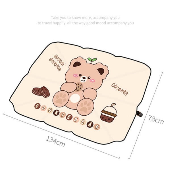 Car Sunshade Car Window Sunshade Parking Interior Sun Protection Heat Insulated Sunshade Cartoon Windshield Visor 0d7Q